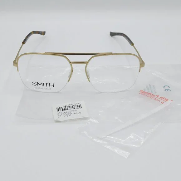 BRAND NEW SMITH OPTICS SIDESTEP AOZ MATTE GOLD UNISEX EYEGLASSES FRAME 5… - Picture 9 of 9
